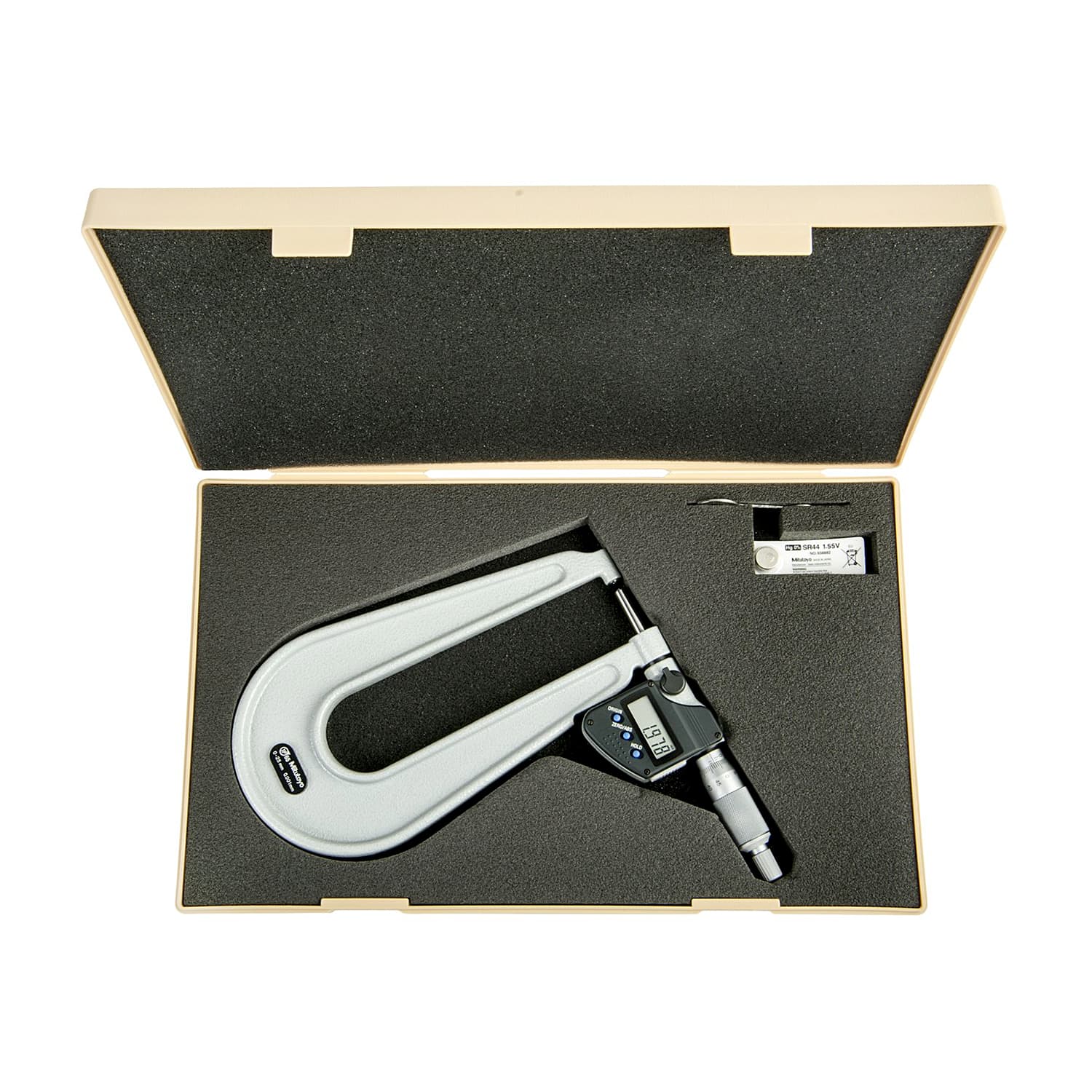 Mitutoyo 0 - 25 mm Digital Sheet Metal Micrometer (Type C), 389-271-30
