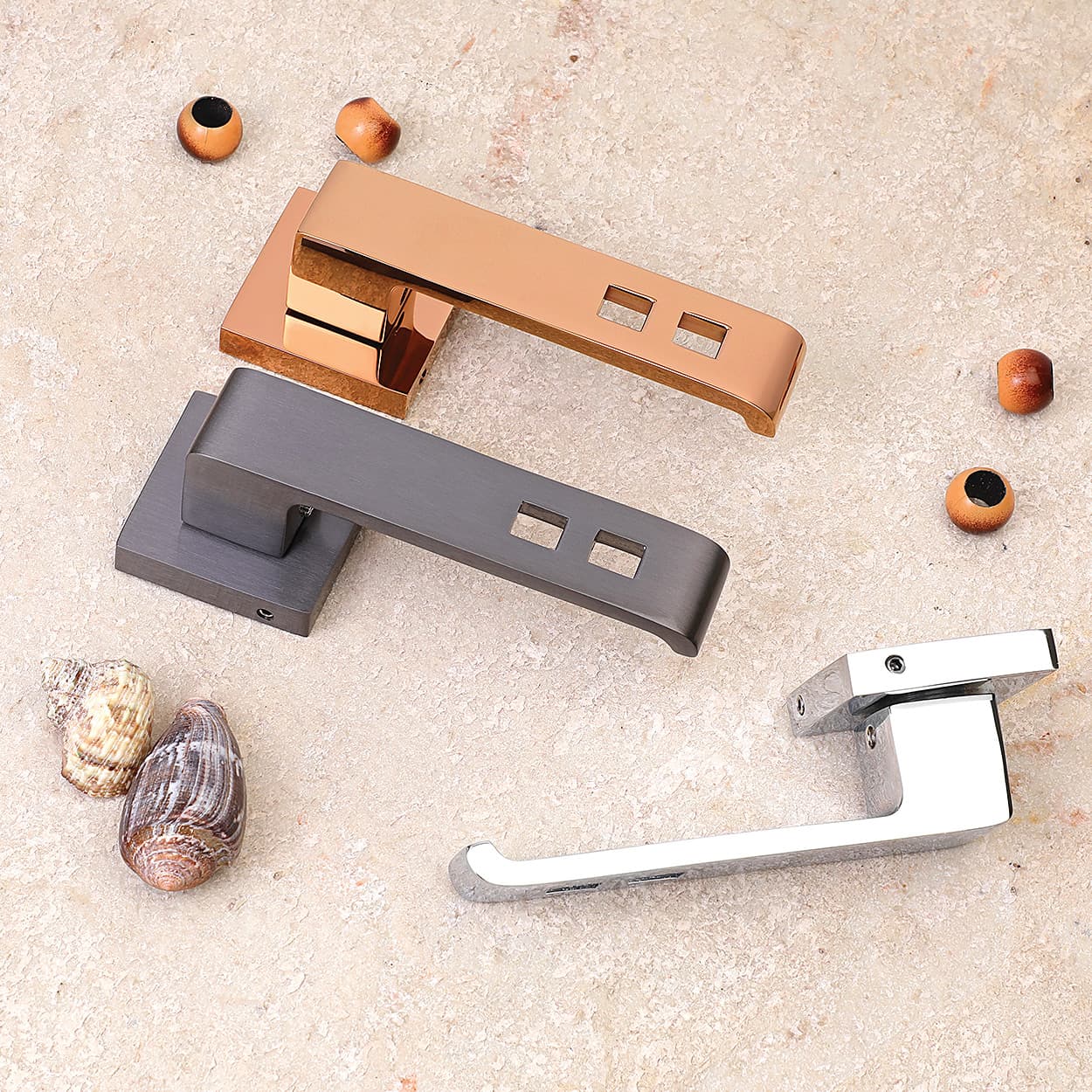 KBI Unique Rose Gold PVD Mortise Handle