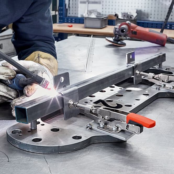 Bessey 35 mm Push/Pull Clamp with Horizontal Base Plate, STC-IHH25