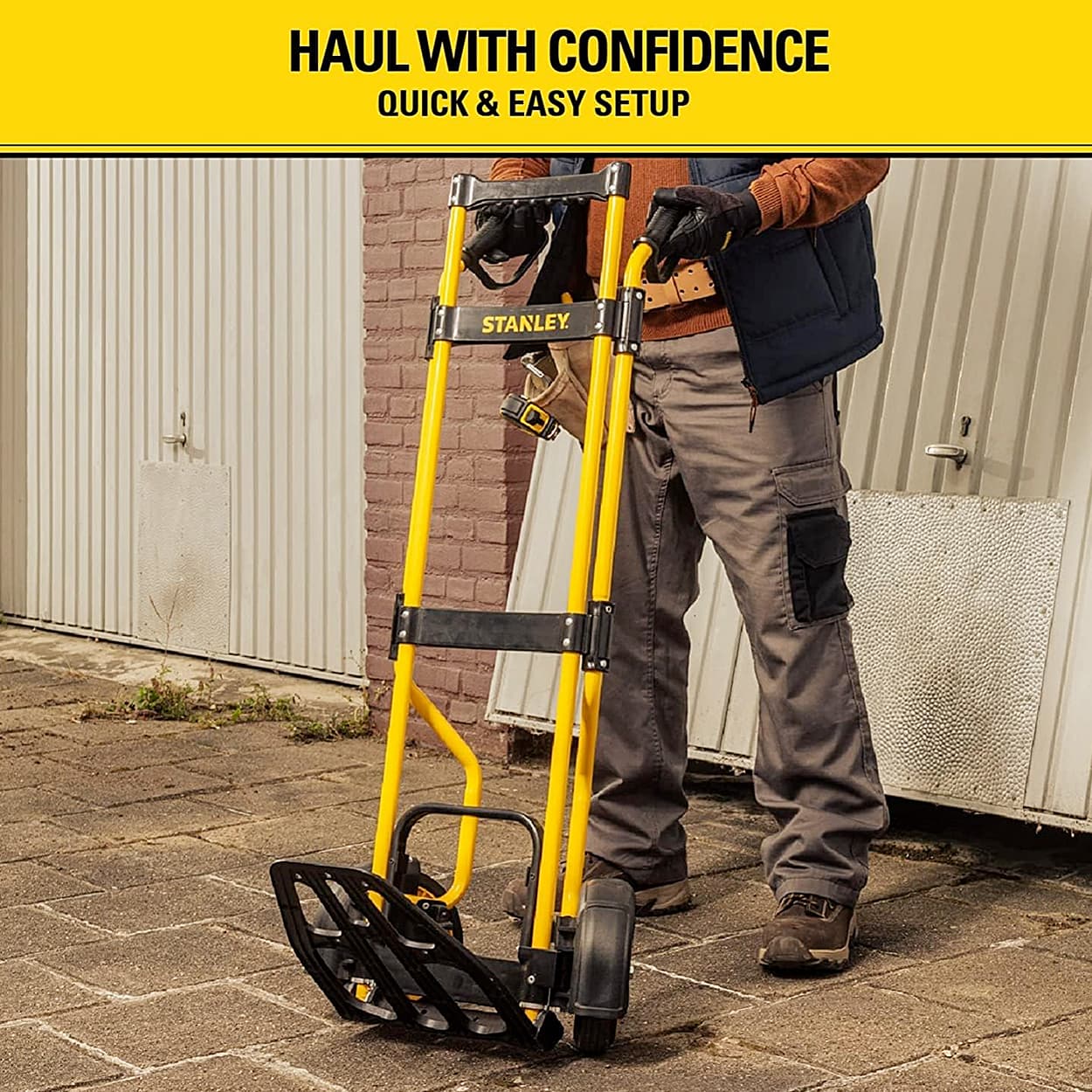 Stanley 181 Kg Load Capacity Folding Hand Truck, SXWT-FT591