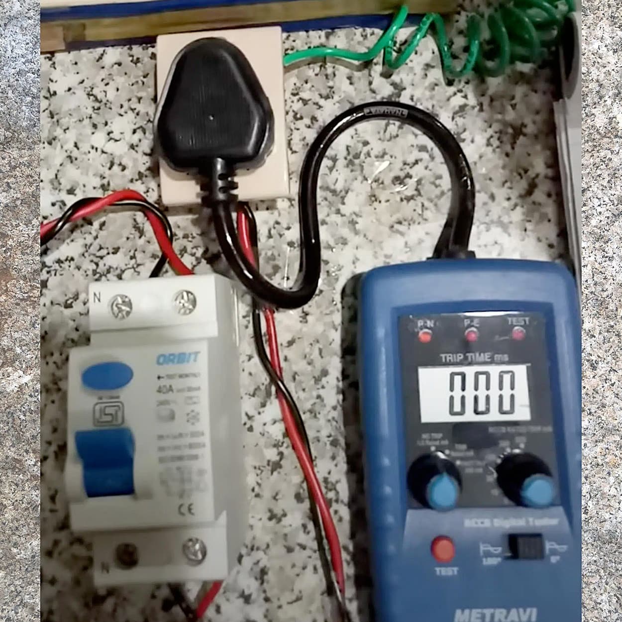 Metravi 500mA Current Rating Digital ELCB Tester, 1810D