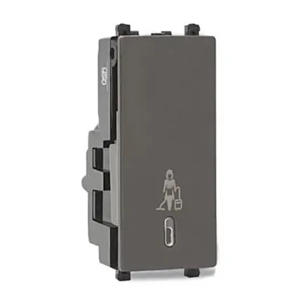 Schneider Electric Zencelo 2 Module Make My Room Switch - Dark Grey (Pack of 10 Pcs), INH8455(BZ)