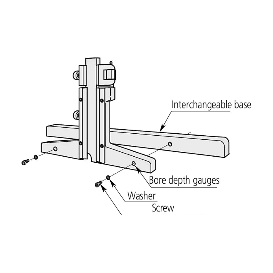 Mitutoyo 0 - 150 mm Hook End Vernier Depth Gauge with Fine Adjustment, 527-411