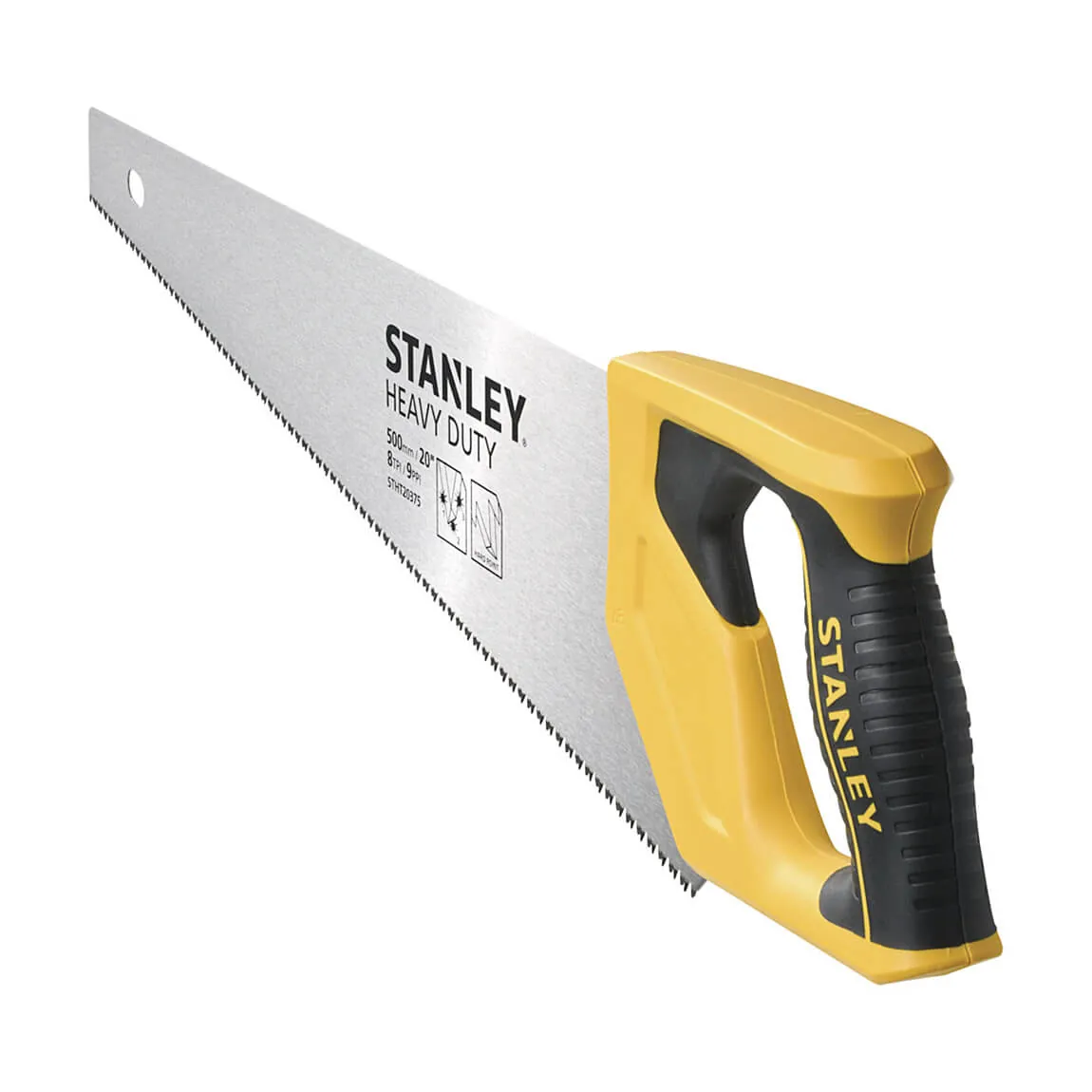 Stanley 500 mm / 20 Inch Heavy Duty Bi-Material Handsaw, STHT20375-LA