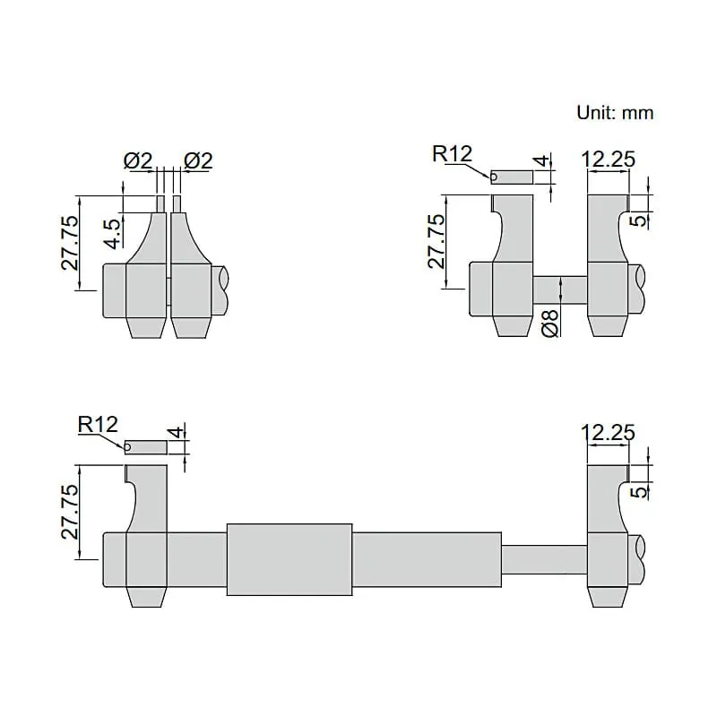 Insize 5 - 30 mm Digital Inside Micrometer with Setting Ring (Economic Type), 3520-30