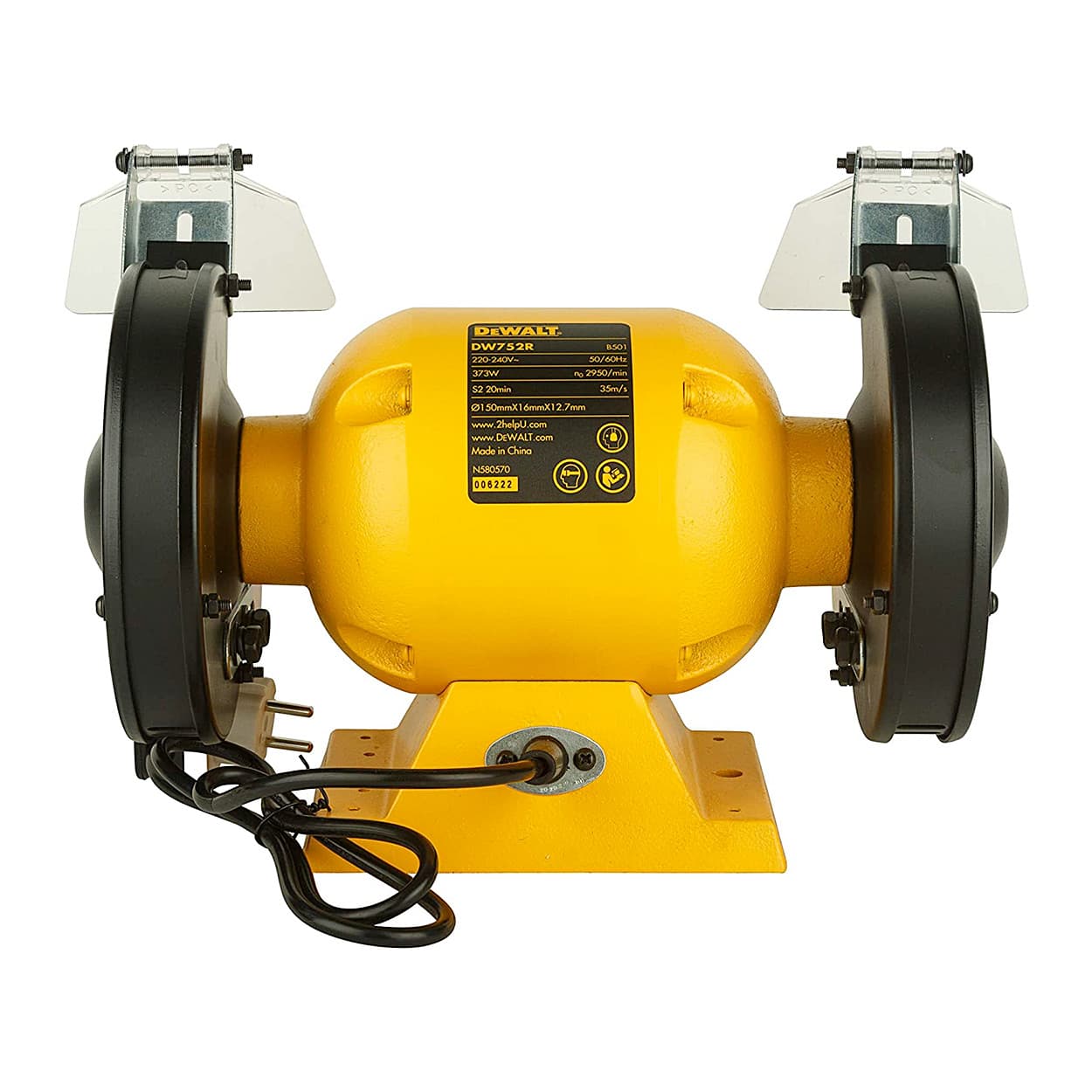 Dewalt 152mm / 6 inch 373W Heavy Duty Bench Grinder, DW752R-B5