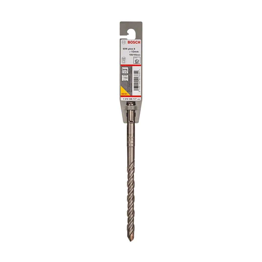 Bosch 10 x 165 mm SDS Plus-5 Drill Bits, 1 618 596 177