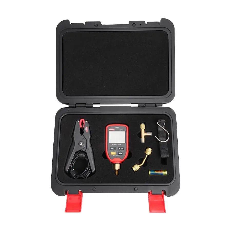 UNI-T -0.100 ~ 6.000MPa Wireless Digital Pressure Gauge with Temperature Clamp, UT336P KIT