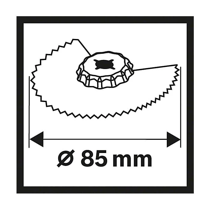 Bosch 85 mm Dia. Segment Saw Blades Wood & Metal, 2 608 661 636
