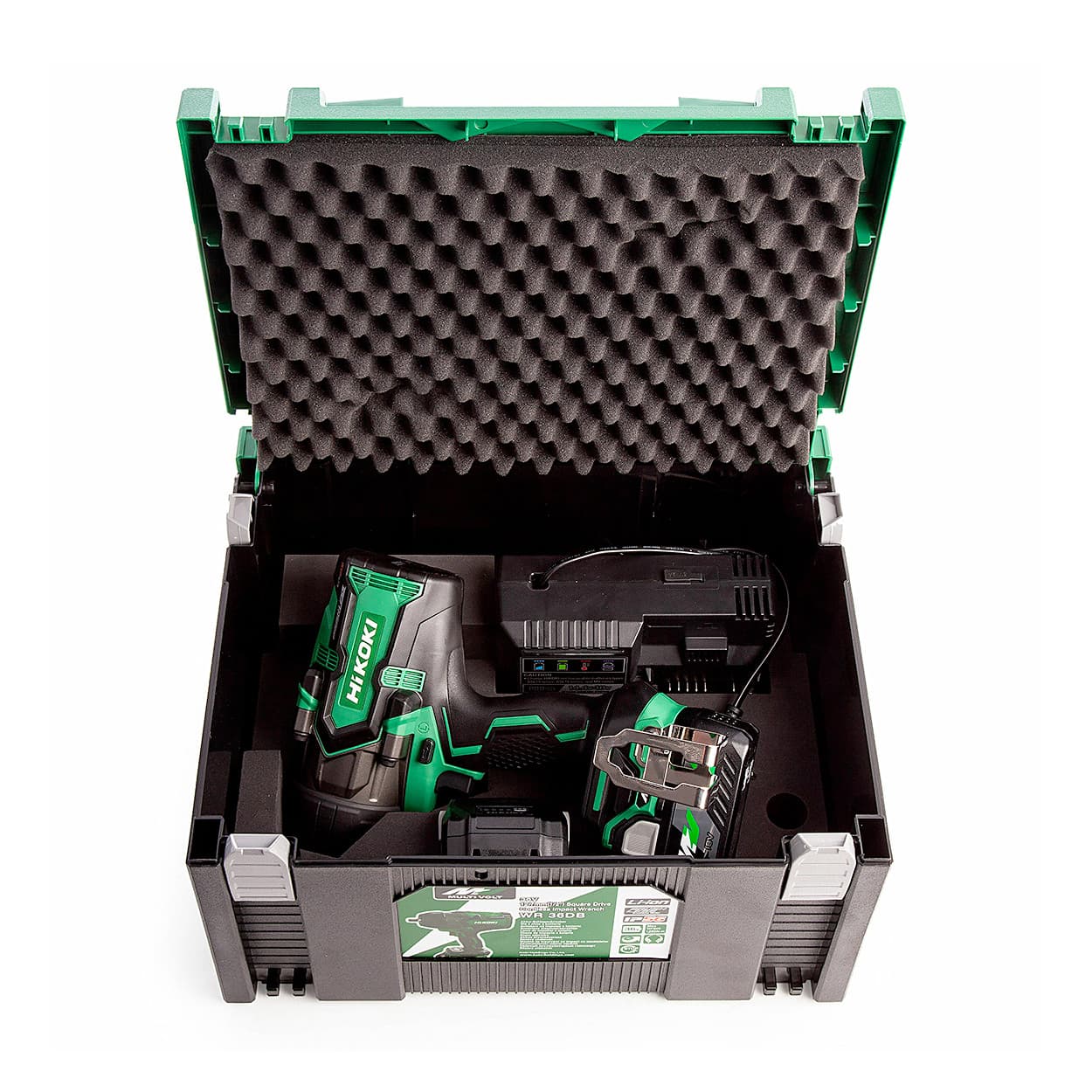 HiKoki 1/2 Inch / 36V / 2.5 Ah Li-ion Cordless Impact Wrench (Brushless), WR 36DBWRZ