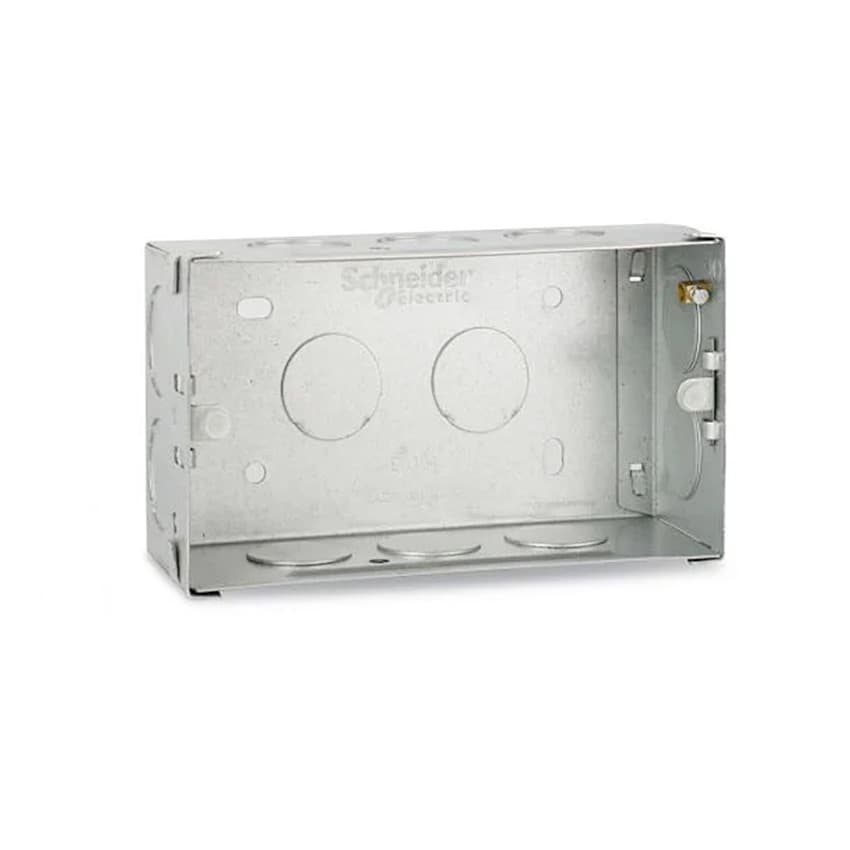 Schneider Electric 4 Modules 0.8 mm Thickness Metal Box, ME0104
