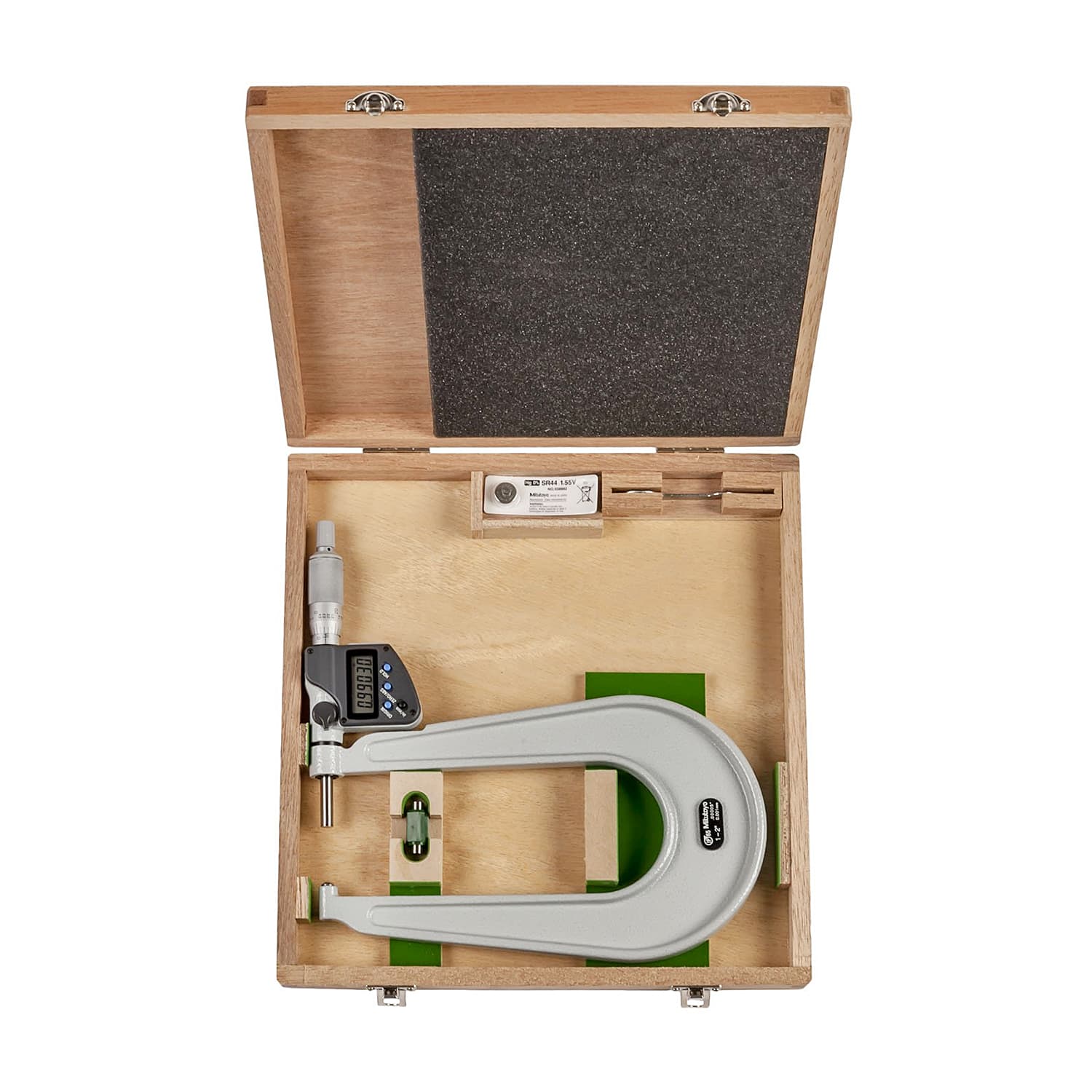Mitutoyo 1 - 2 inch Digital Sheet Metal Micrometer (Type B), 389-362-30