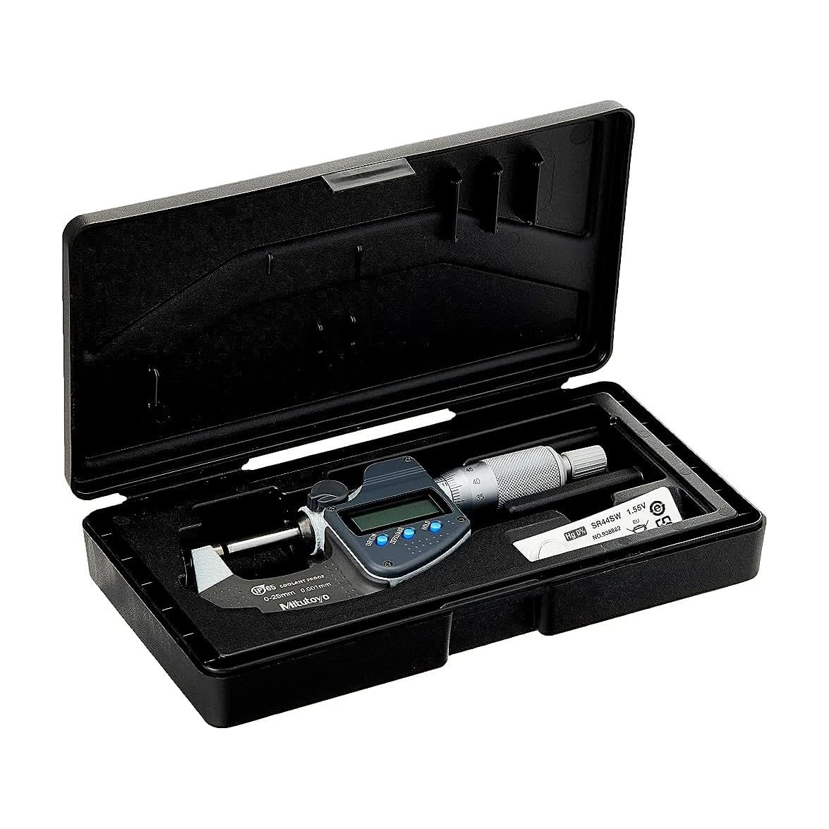 Mitutoyo 0 - 25 mm Digital Micrometer Without Data Output (IP65 Coolant-Proof), 293-240-30