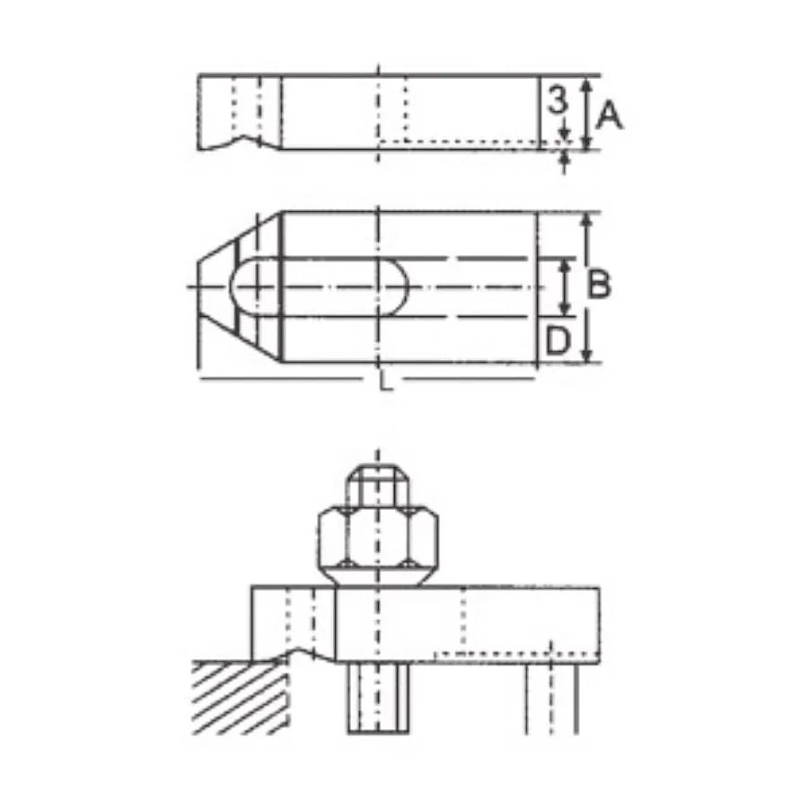 Apex 26 x 200 mm Slotted Clamp, 936-9