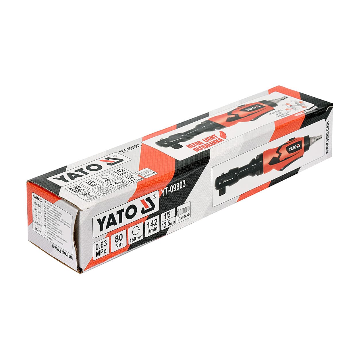 Yato 1/2 Inch Pneumatic Ratchet Composite Housing, YT-09803