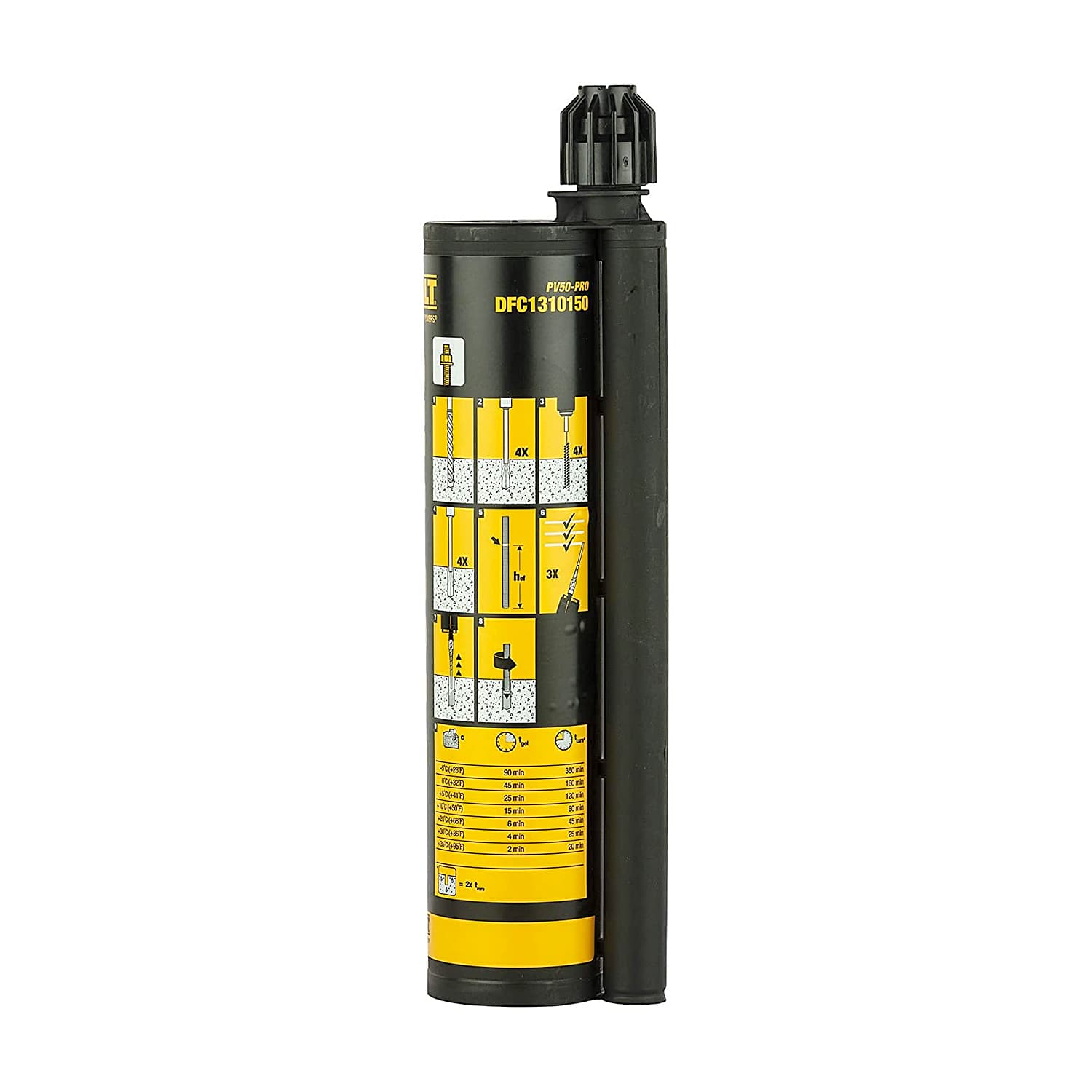 Dewalt 345 ml Adhesive Cartridge (PV50-Pro), DFC1310150