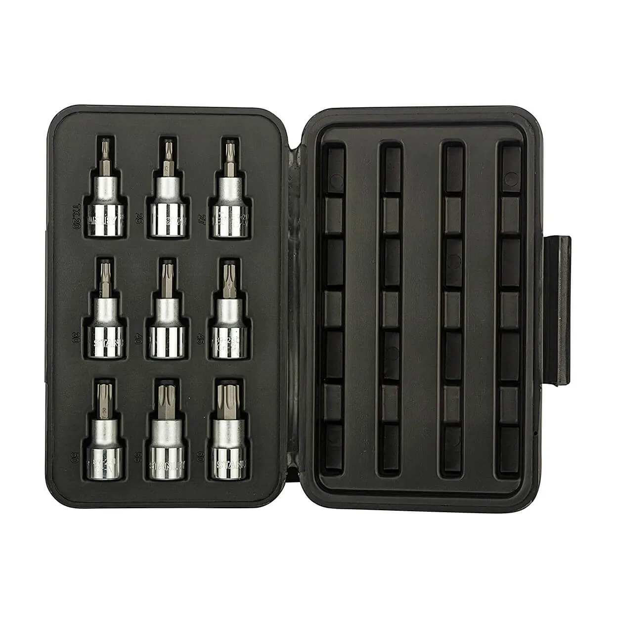 Stanley 9 Pcs 1/2 Inch Drive Torx Bit Socket Set, 89-098