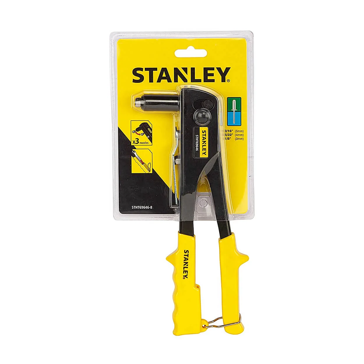 Stanley 3 Nozzles Medium Duty Riveter, STHT69646-8