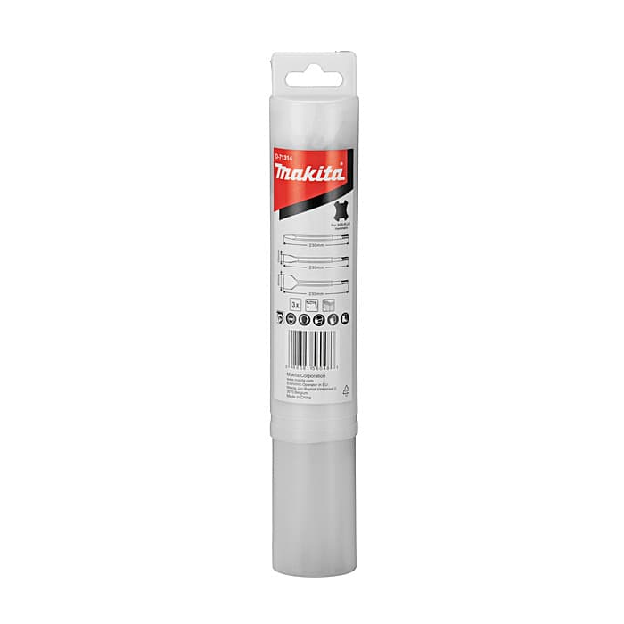 Makita 230 mm Bull Point Chisel For SDS Plus Hammers (Pack Of 3 Pcs), D-71314