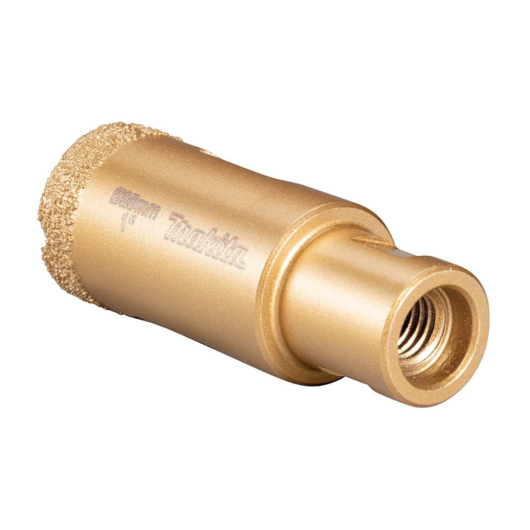 Makita 25 mm Dia x M10 mm Vacuum Brazed Diamond Core Bit, D-75150