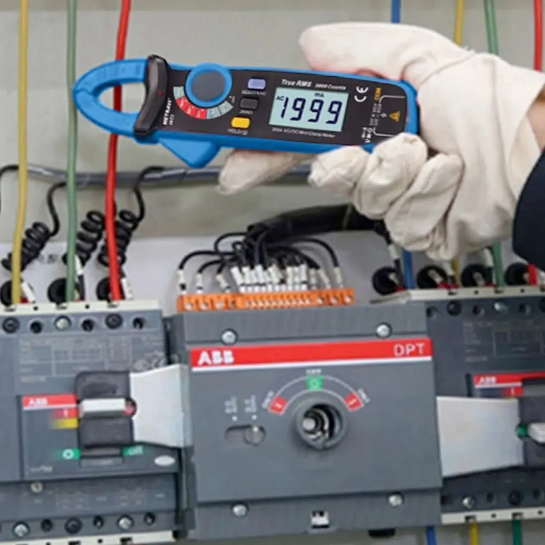 Metravi 3-1/2 Digit / 100A Digital TRMS AC/DC Leakage Current Clamp Meter, DT-4673
