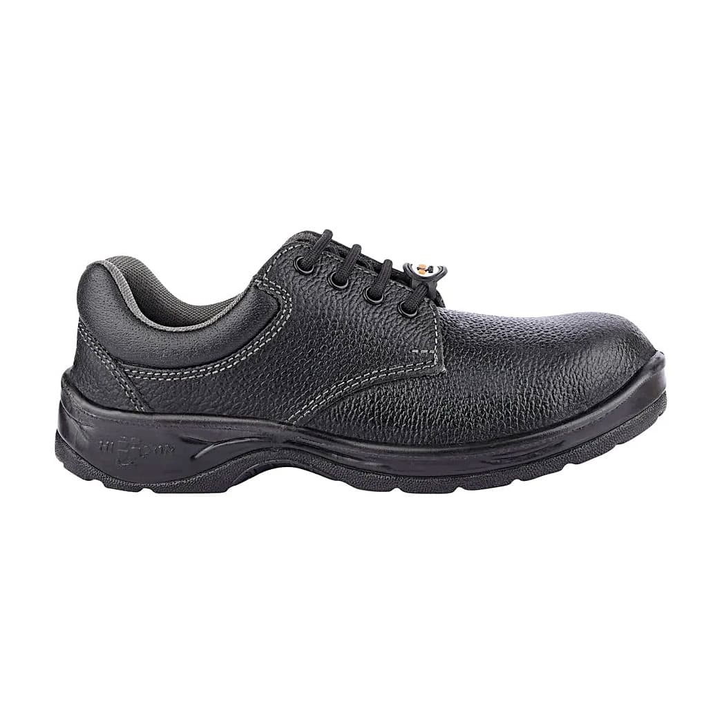 Hillson Single Density Leather Safety Shoes - Metal Toe (Black), 2101