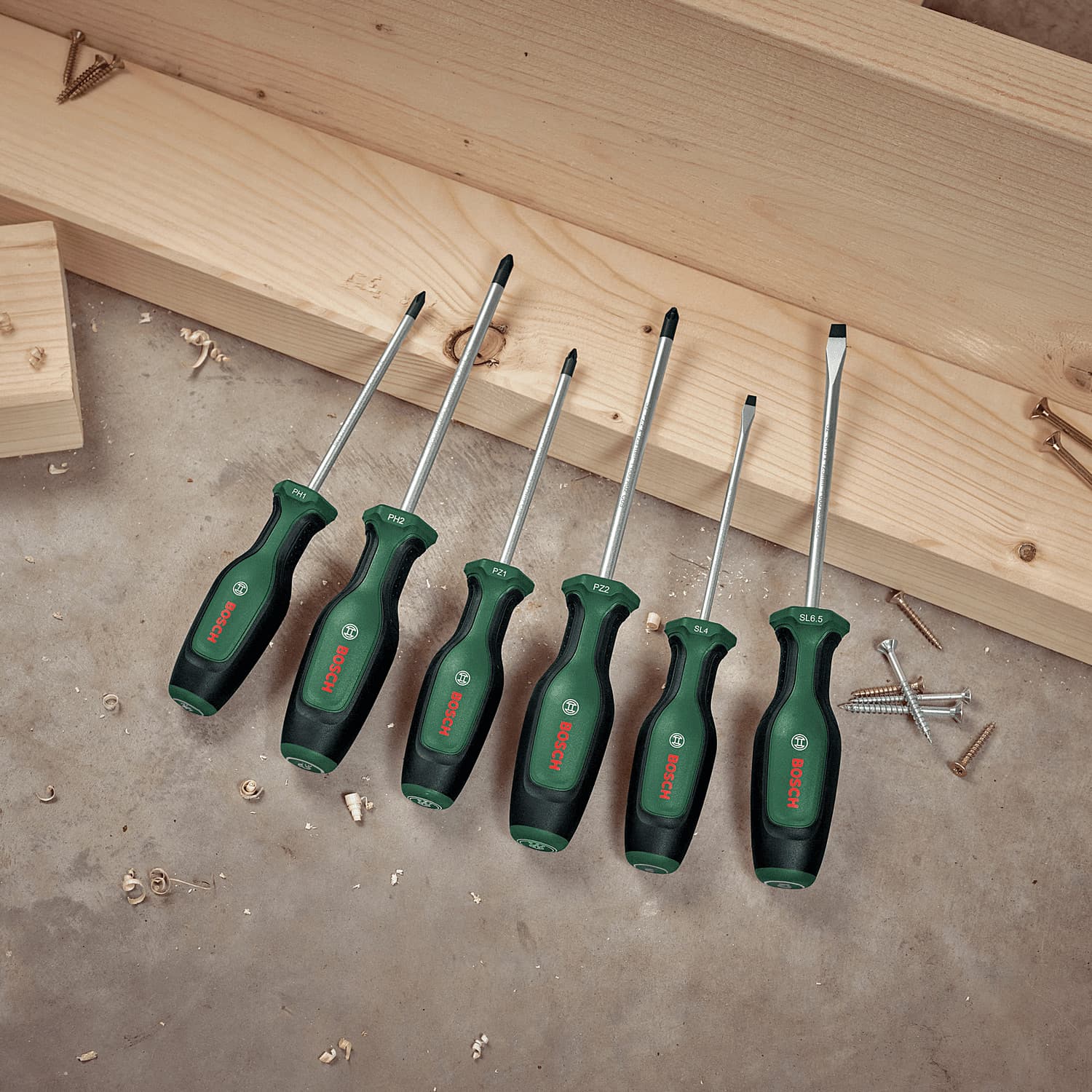 Bosch 6 Pcs Mix Screwdriver Set, 1 600 A02 BX7