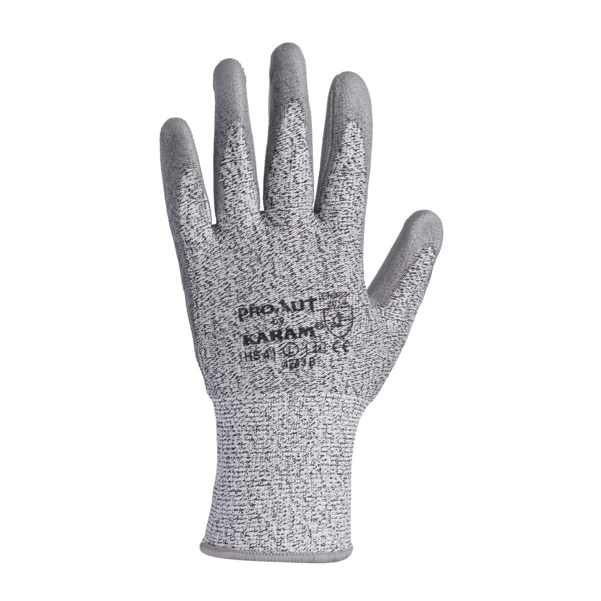 Karam Grey Supported Hand Gloves (Extra Large) (Pack Of 12 Pair), HS41