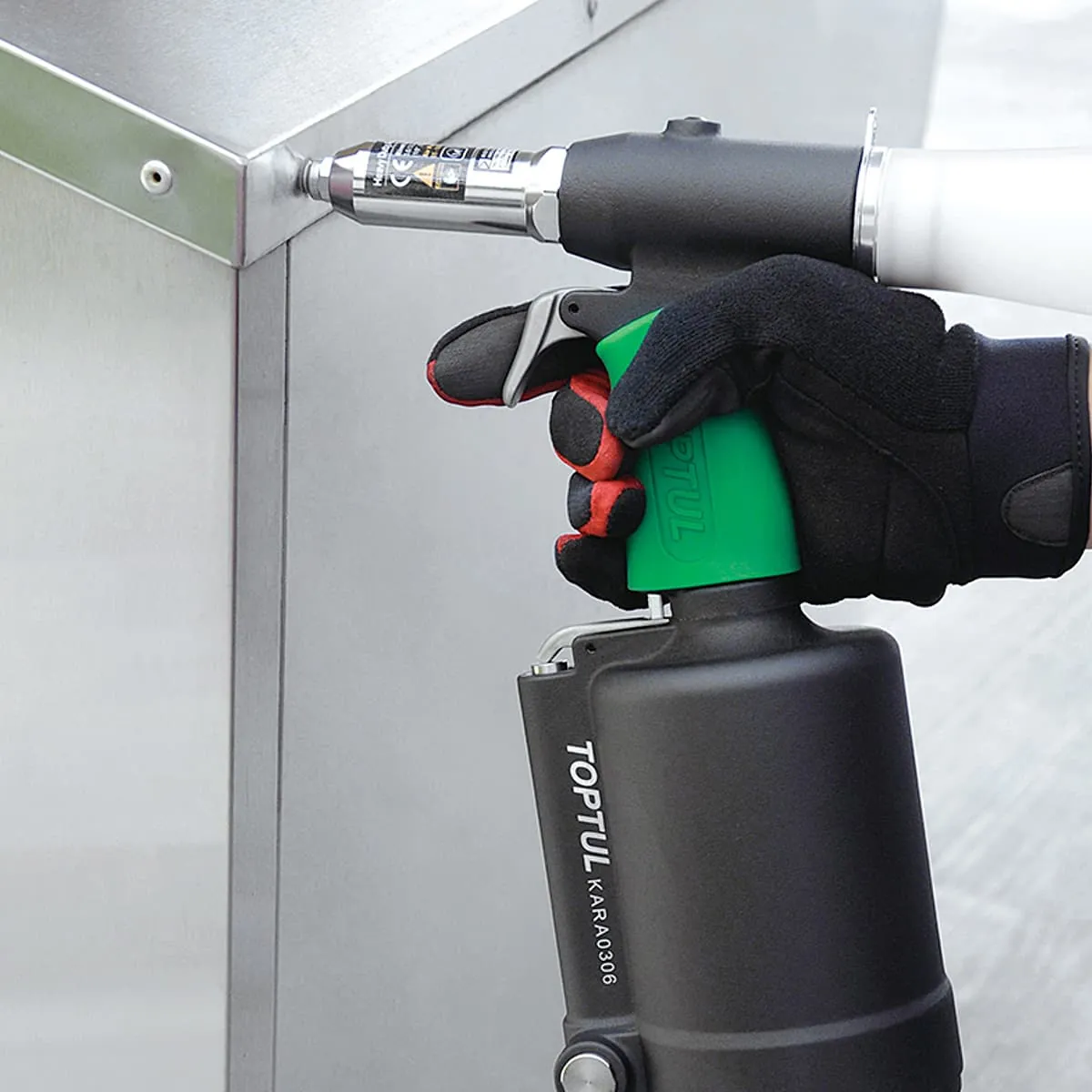 Toptul 3.0 - 6.4 mm Heavy Duty Air Hydraulic Riveter, KARA0306