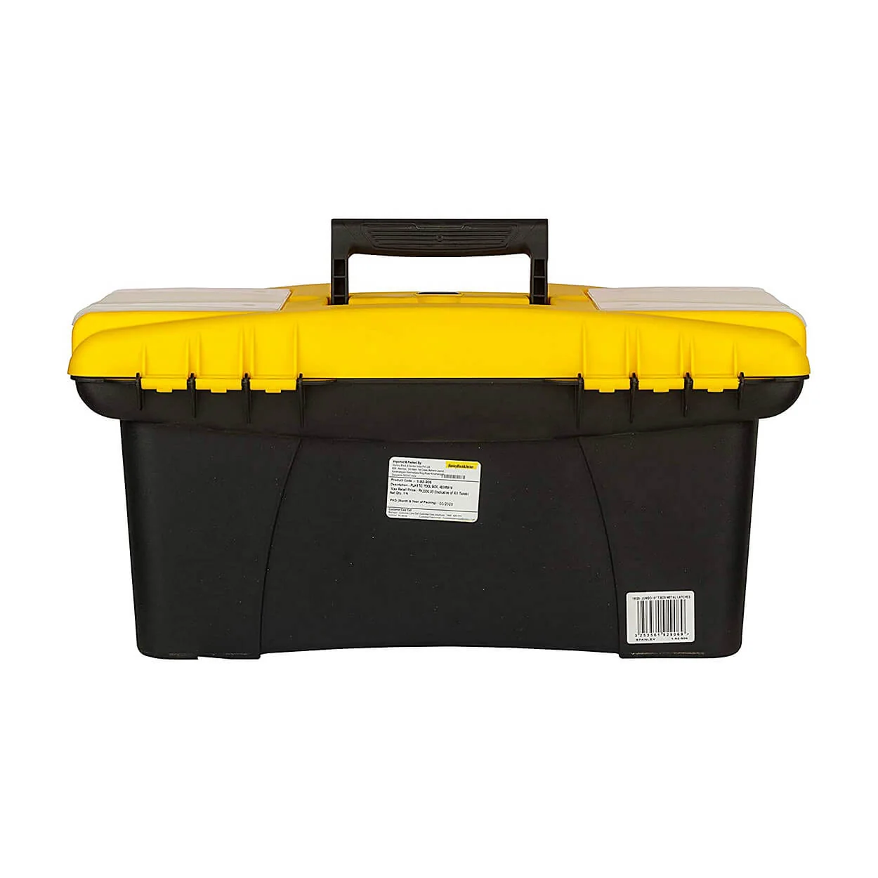 Stanley 19 Inch Heavy Duty Plastic Jumbo Tool Box, 1-92-906
