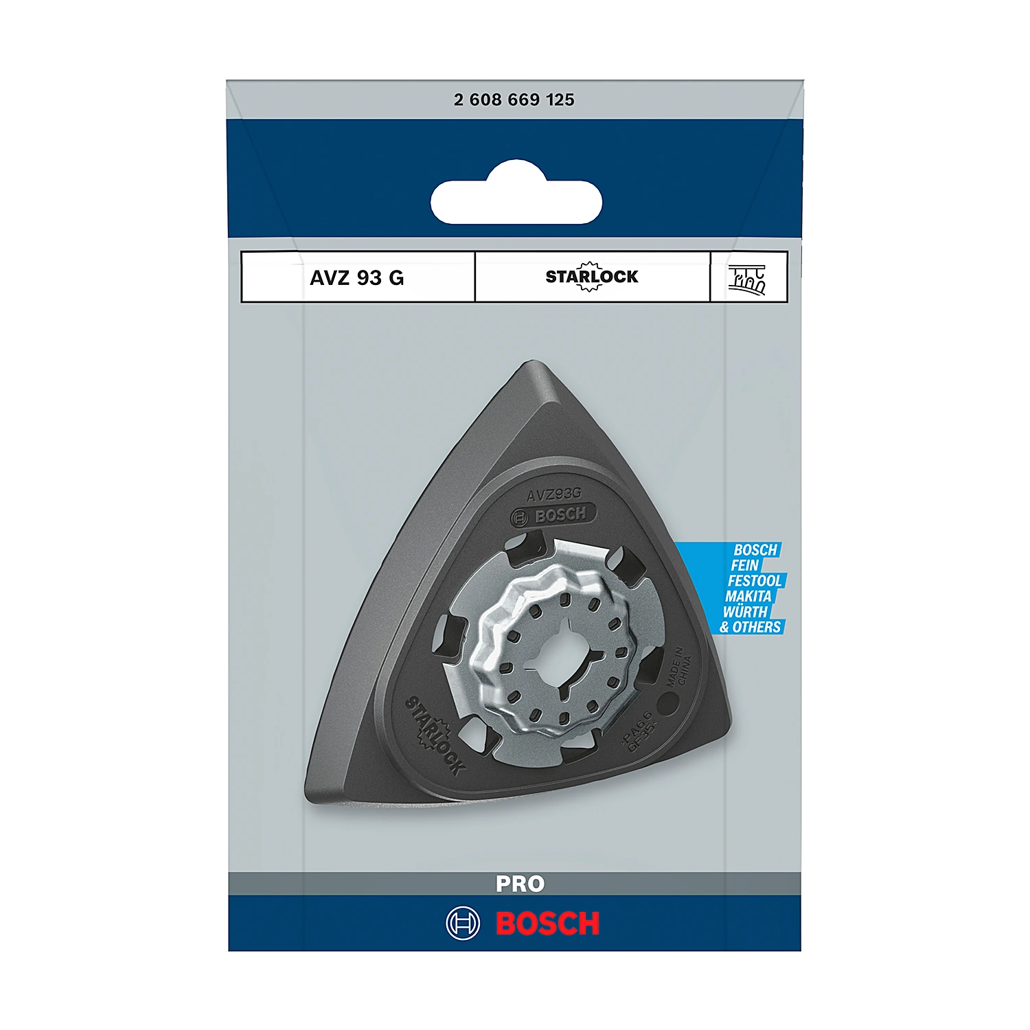 Bosch 93 mm Starlock Sanding Plate for Oscillating Multi-Tools, AVZ 93 G
