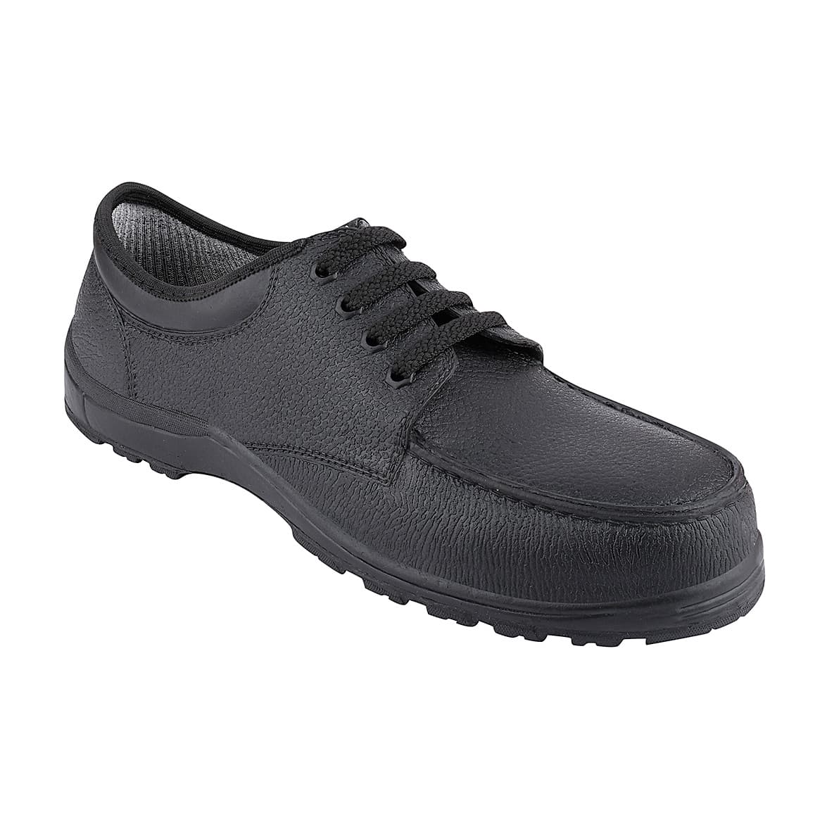 Alko Plus Low Ankle PVC Occupational Safety Shoe with Cotton Lining - Composite Toe (Black), APS 581