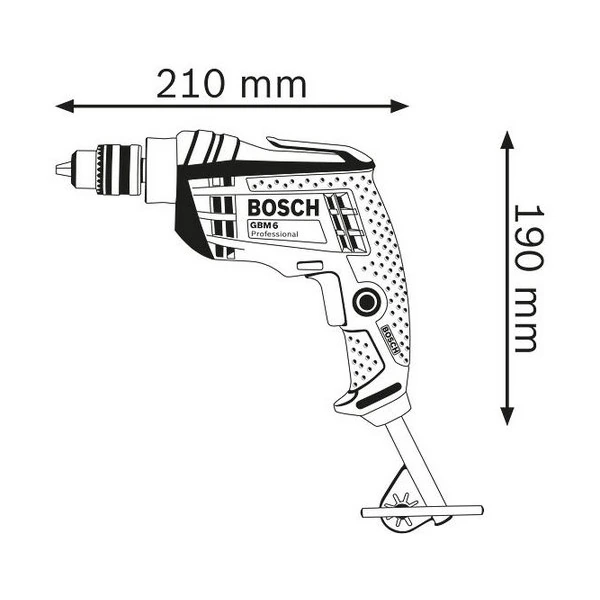 Bosch 6.5mm 350W Professional Rotary Drill, GBM 6