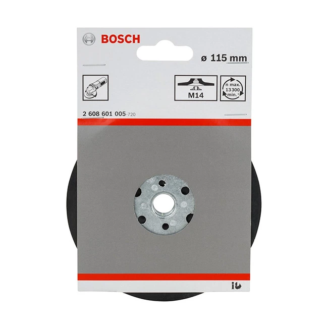 Bosch 115 mm Backing Pads For Fibre Sanding Discs, 2 608 601 005