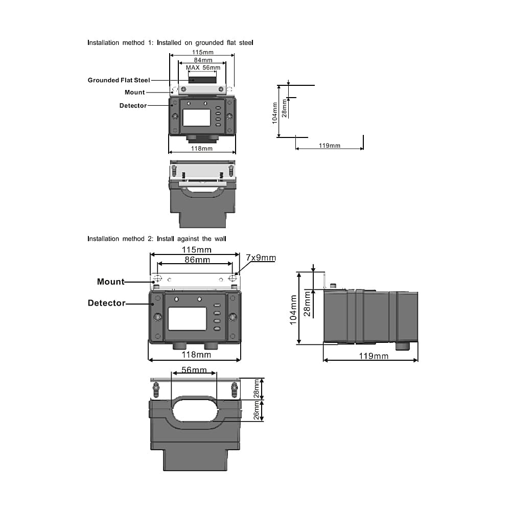 Kusam-Meco 0.01 Ohm ~ 200 Ohm Explosion-proof Loop Type Ground Resistance On-Line Detector, KM 1680C
