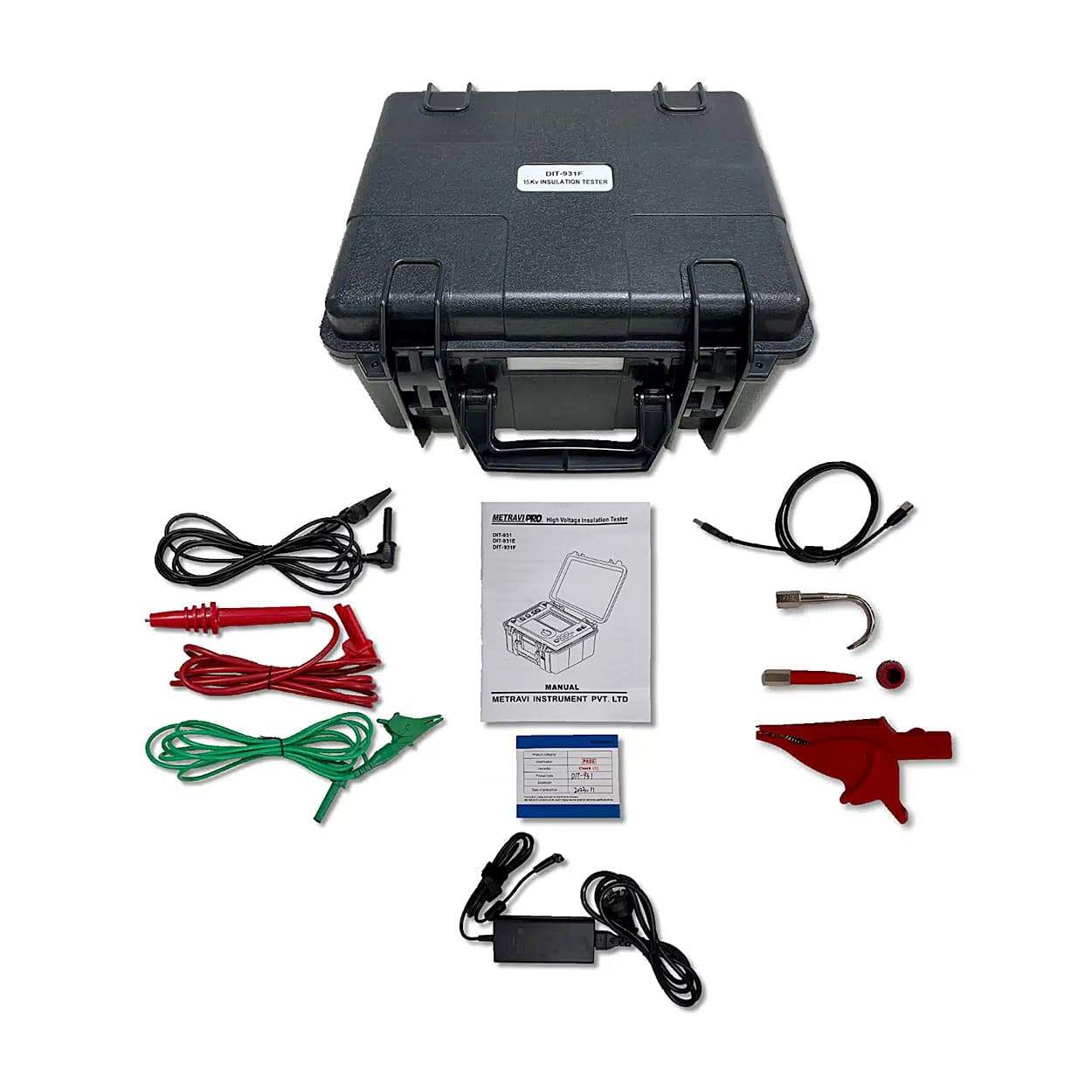 Metravi 15kV / 0.005M - 30T Ohms High Voltage Digital Insulation Tester, PRO DIT-931F