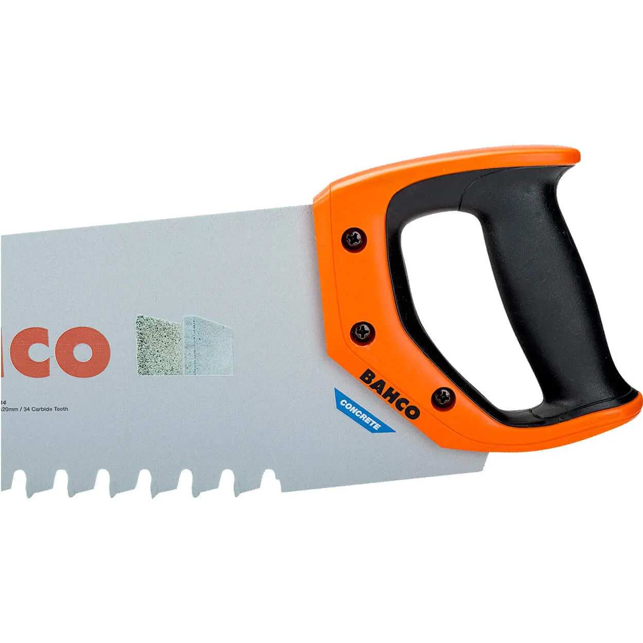 Bahco 620 mm / 24-1/2 Inch ProfCut Handsaws for Lightweight Concrete / Leca / Bricks, 255-34