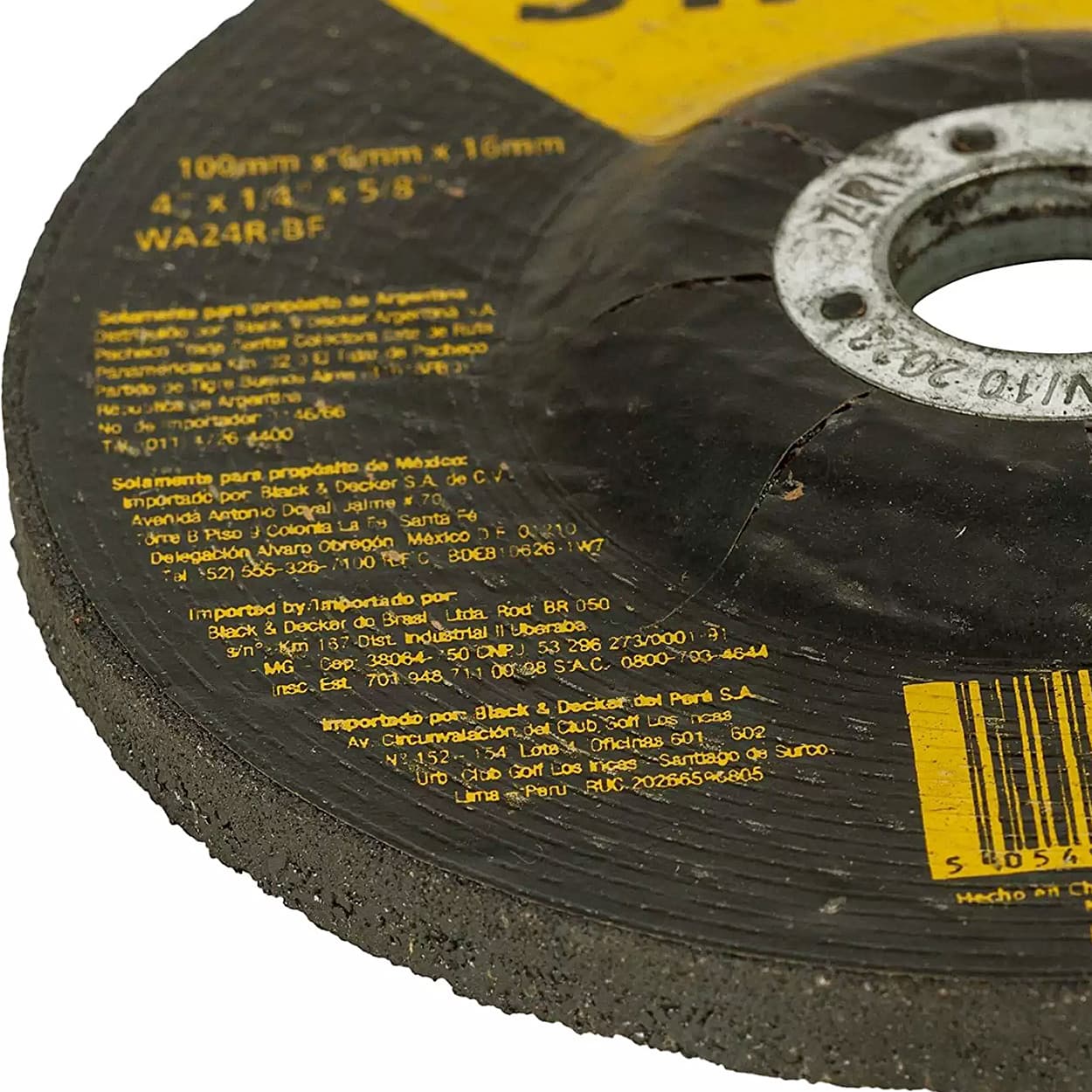 Stanley 100 x 6 x 16 mm Grinding Wheel For Inox, STA4500S