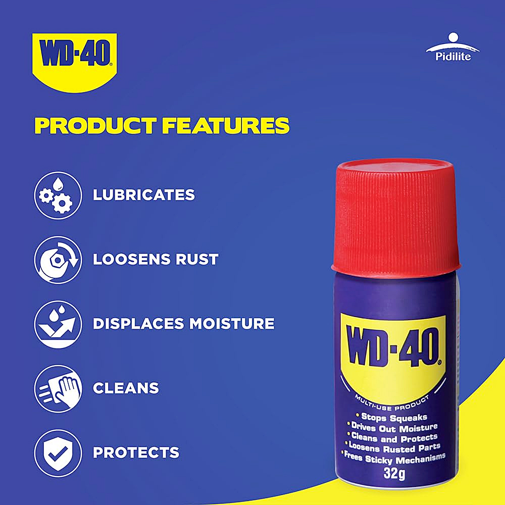 WD-40 32 Gms Multipurpose Rust Removal Spray (Pack of 24 Pcs)