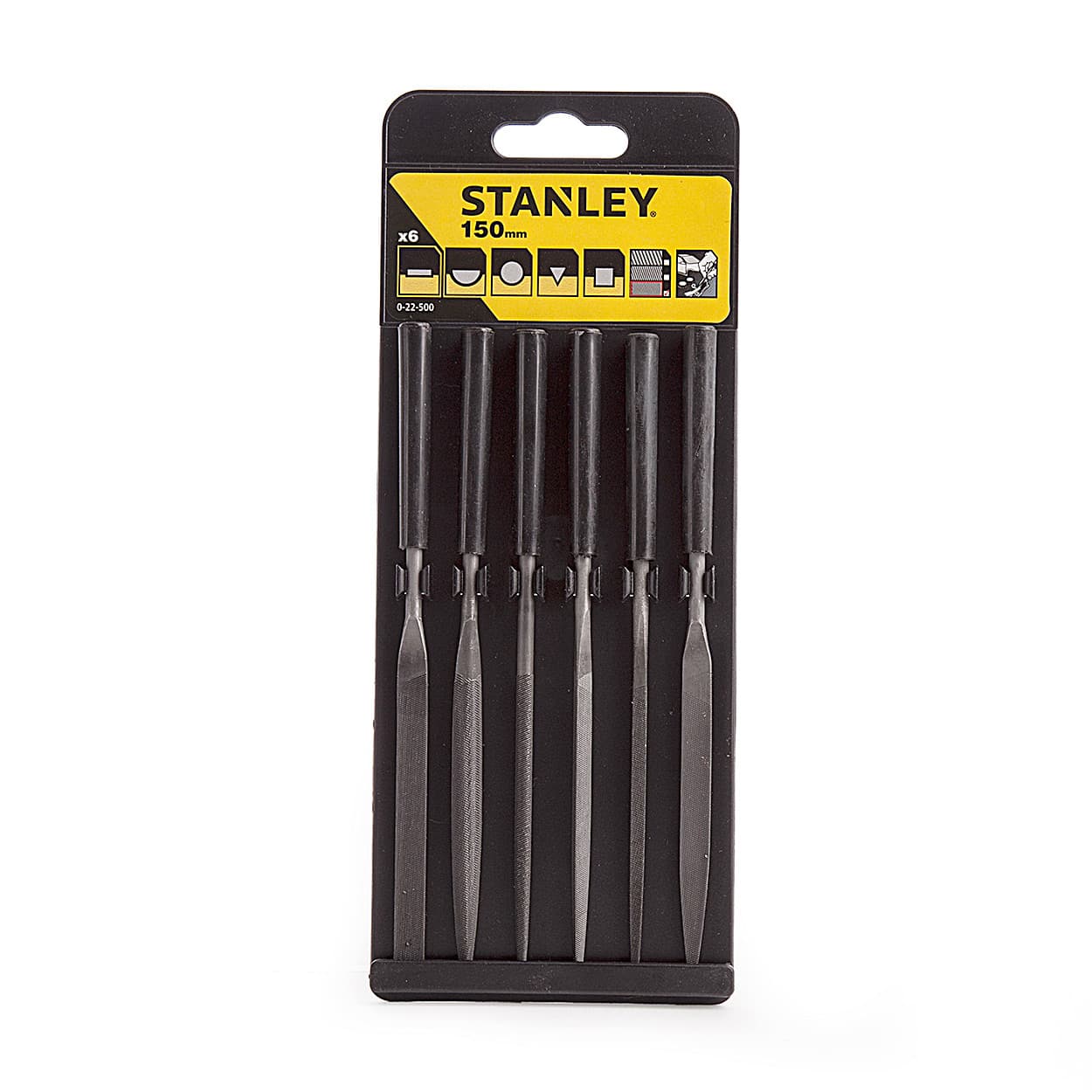 Stanley 150 mm Needle File Set (Pack Of 6 Pcs), 0-22-500