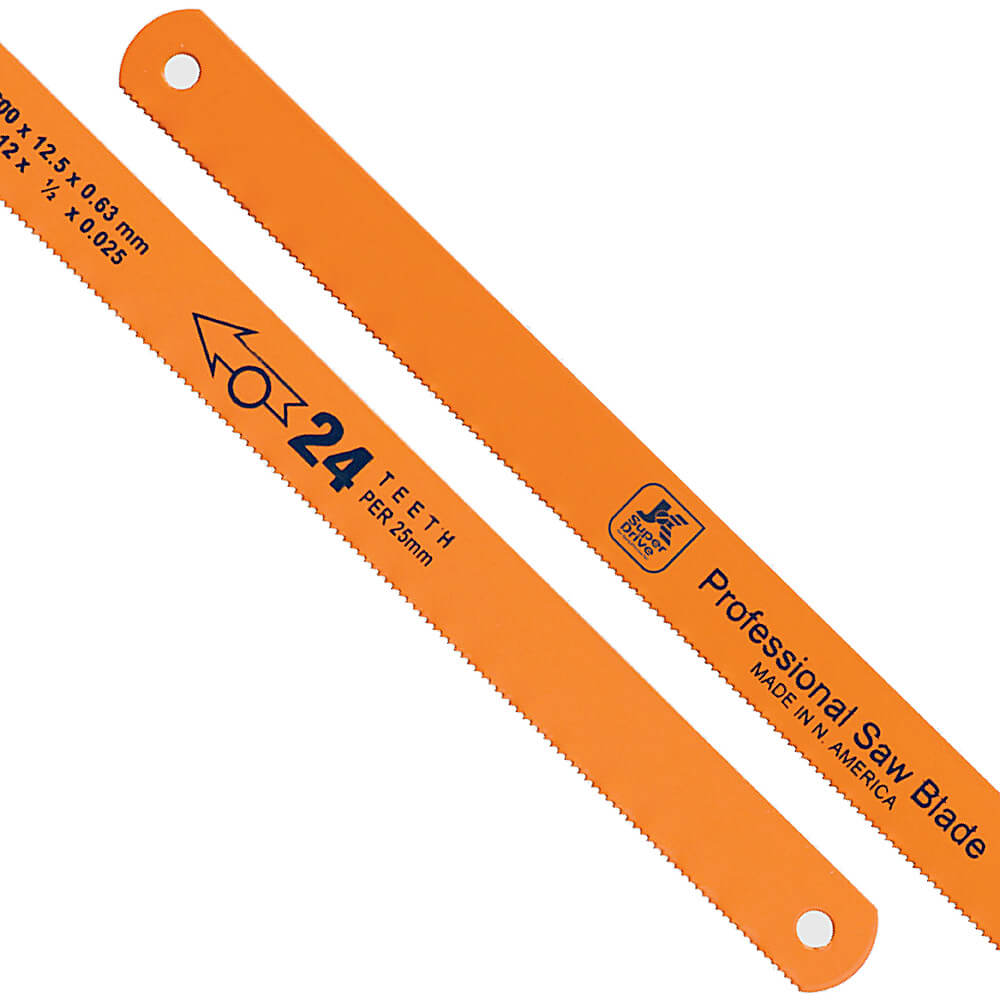 JK 300 x 12.5 x 0.63 mm, 12 x 1/2 x 0.025 Inch, 18 TPI HSS Hacksaw Blade (Pack of 10 Pcs), SD7800582