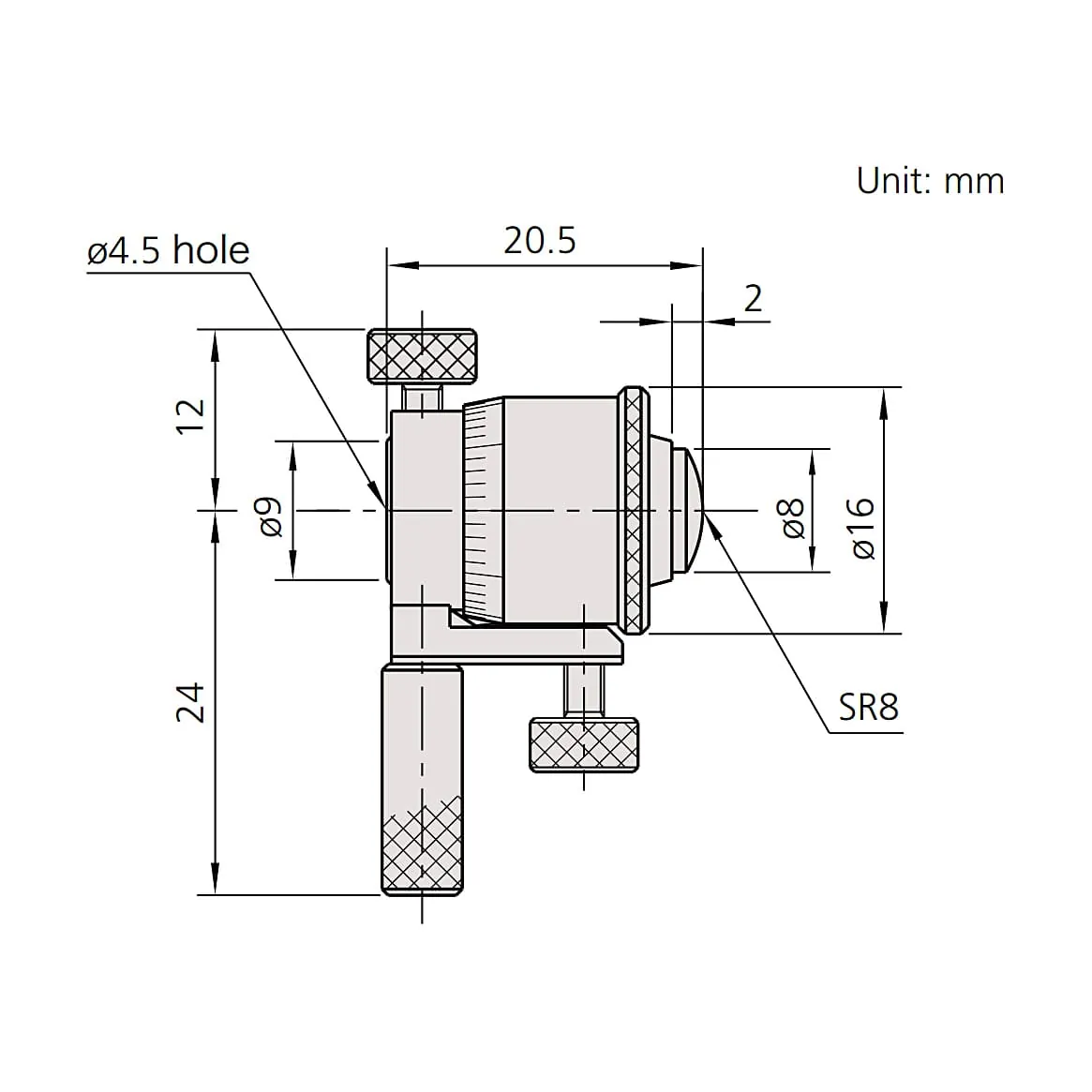 Mitutoyo 25 - 32 mm Inside Micrometer Head, 141-001