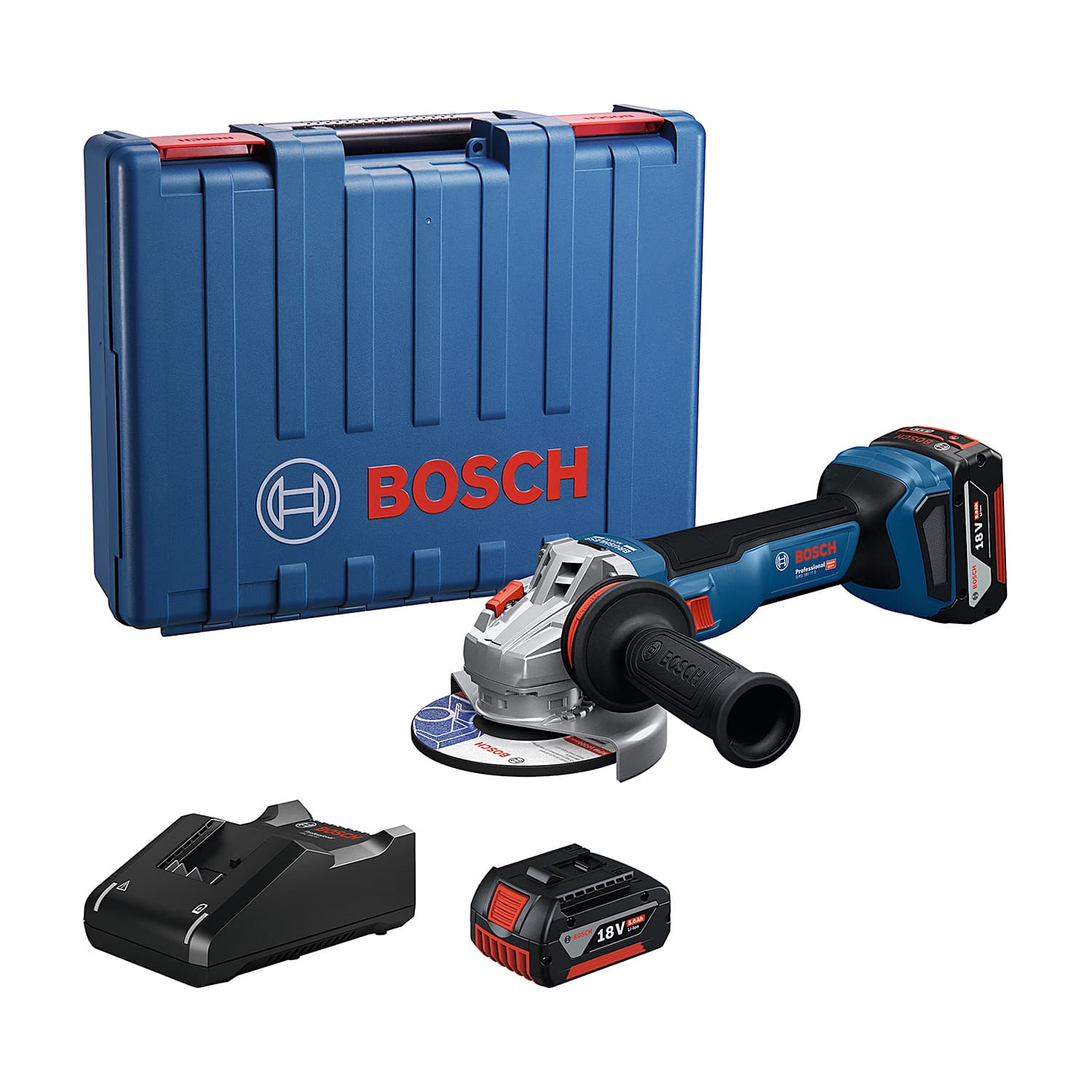 Bosch 100 mm / 4 inch 18V Professional Cordless Angle Grinder, GWS 18V-11 S