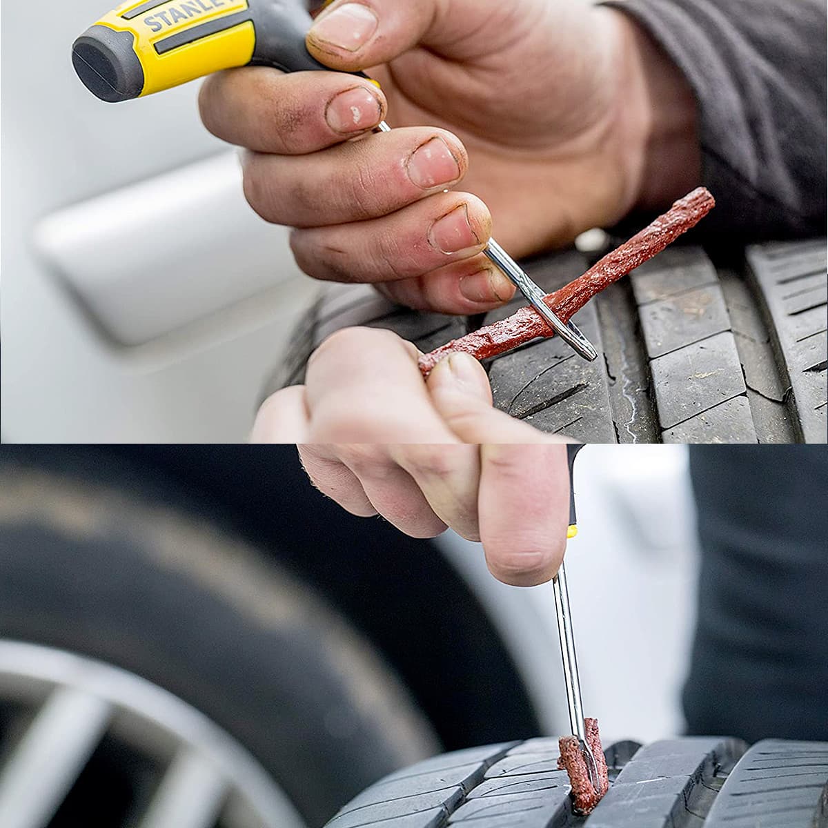 Stanley Flat Tubeless Tyre Repair Kit For Cars & Bikes, STHT80891-0