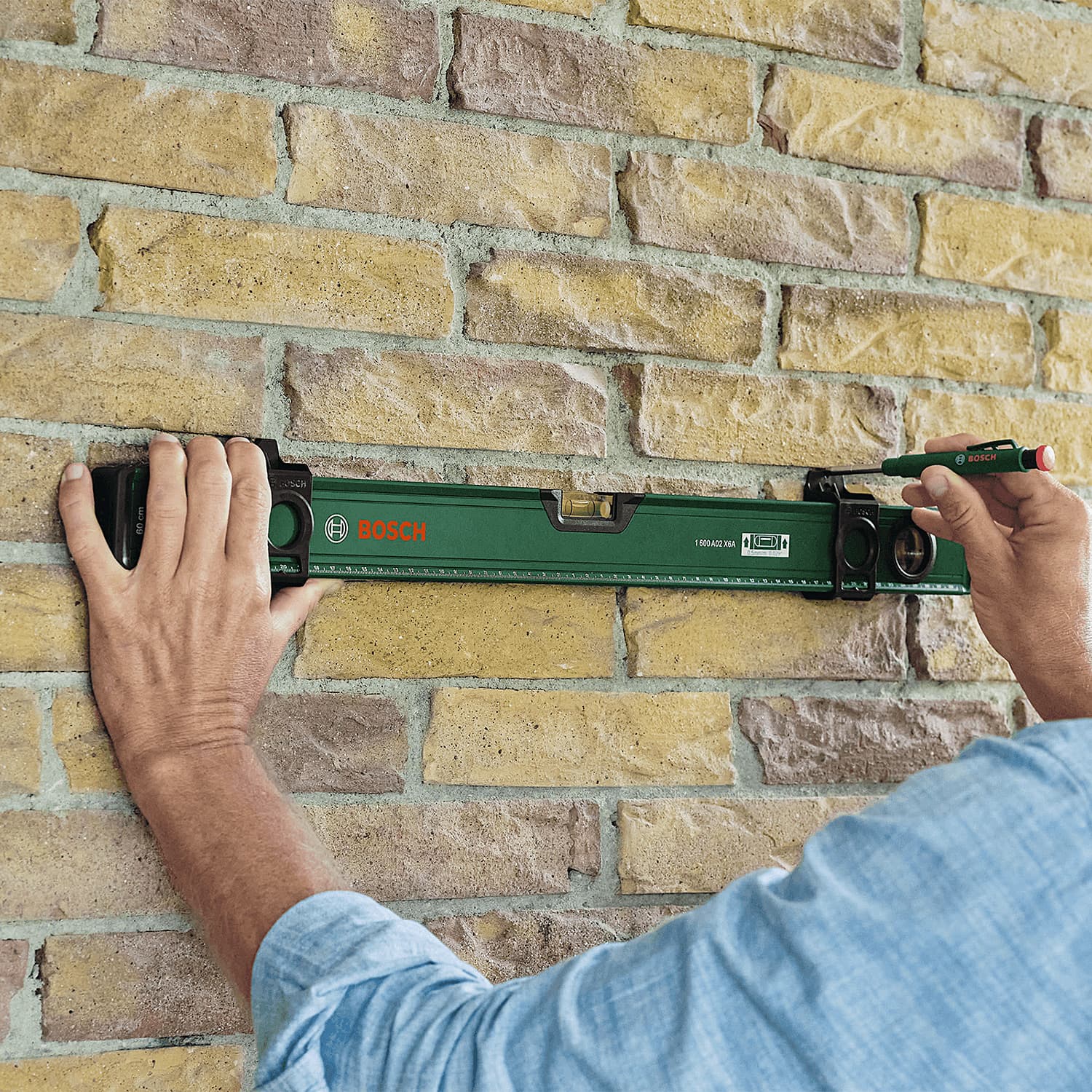 Bosch 60 cm Spirit Level With Marking Sliders, 1 600 A02 Z9Z