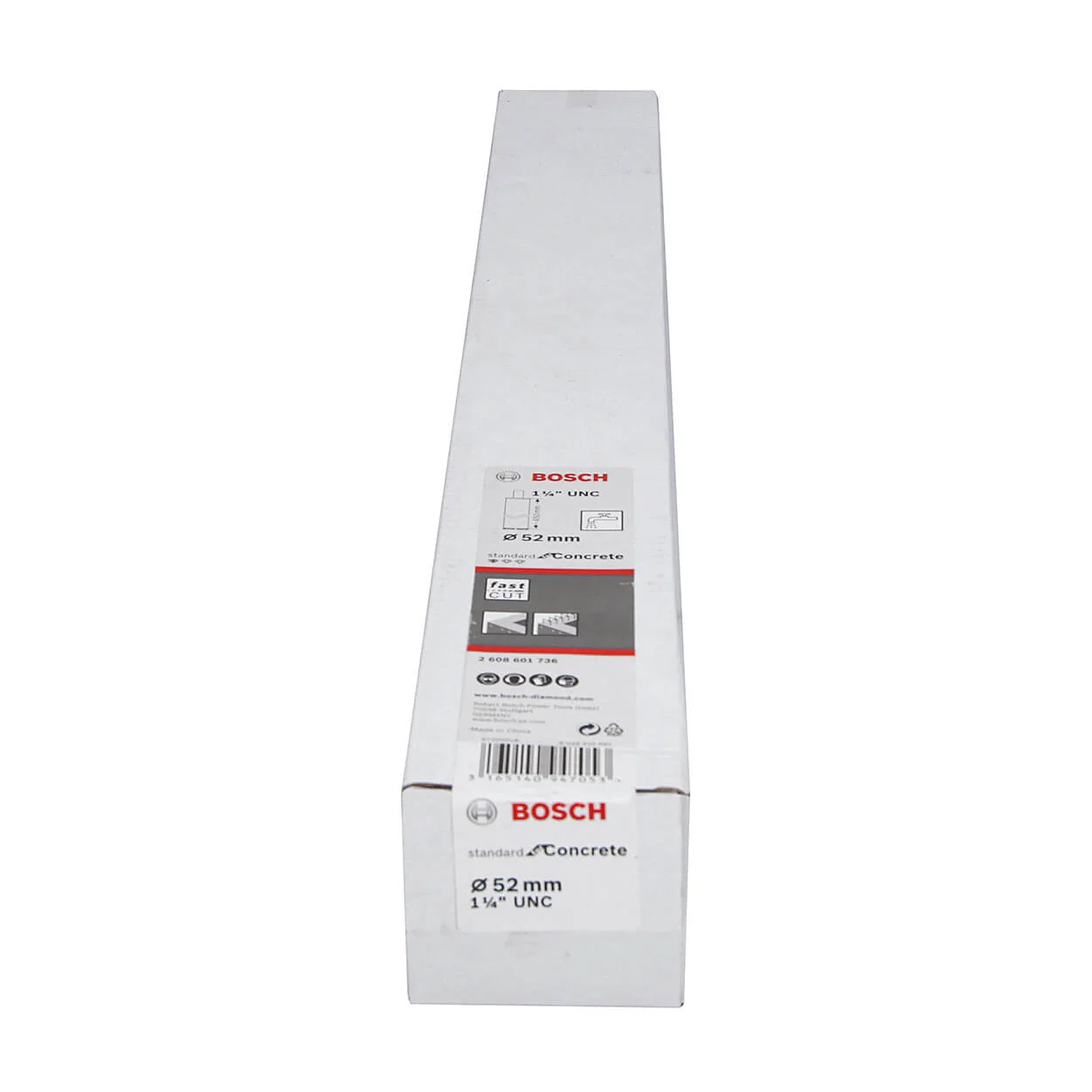 Bosch 52 mm / 1-1/4 Inch UNC Diamond Core Cutting Bits , 2 608 601 736