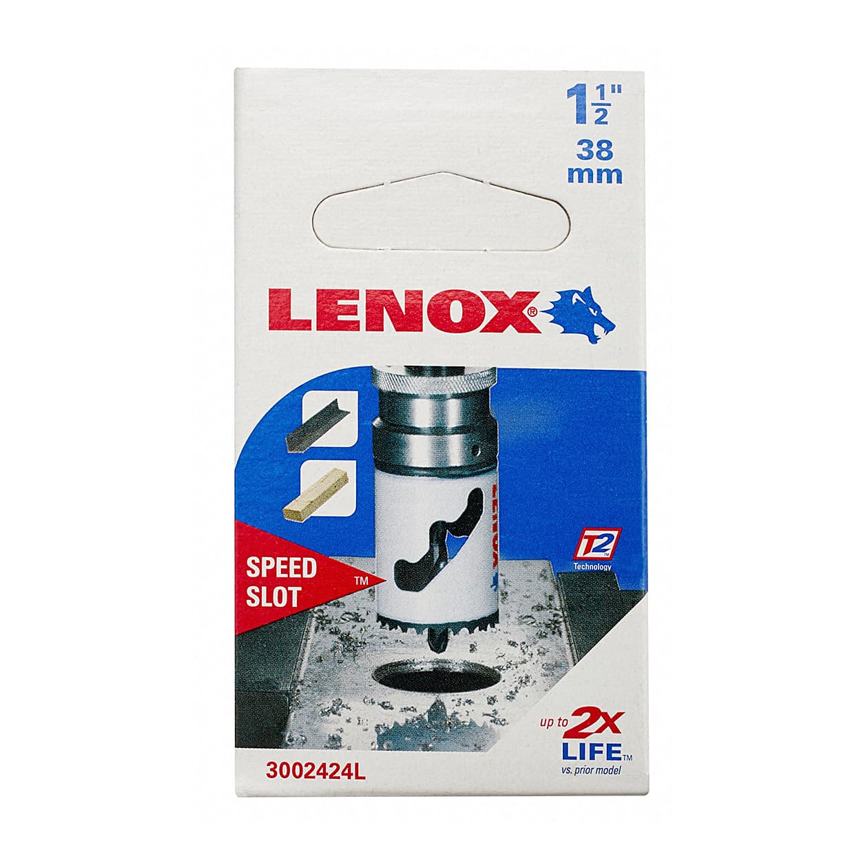 Lenox 38 mm / 1-1/2 inch Bi-Metal Speed Slot Hole Saw With T3 Technology, 3002424L