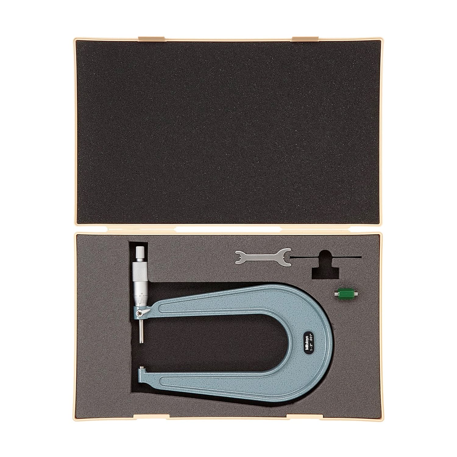 Mitutoyo 1 - 2 inch Sheet Metal Micrometer (Type A), 118-112