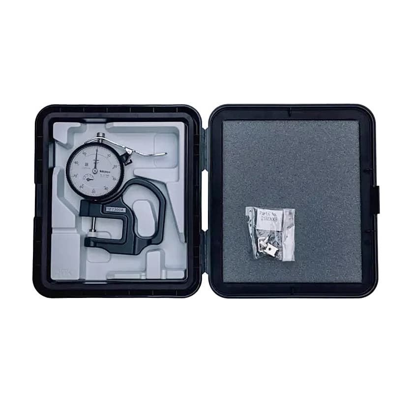 Mitutoyo 0 - 0.5 inch Standard Dial Indicator Thickness Gauge (Ceramic Contact Elements), 7300A
