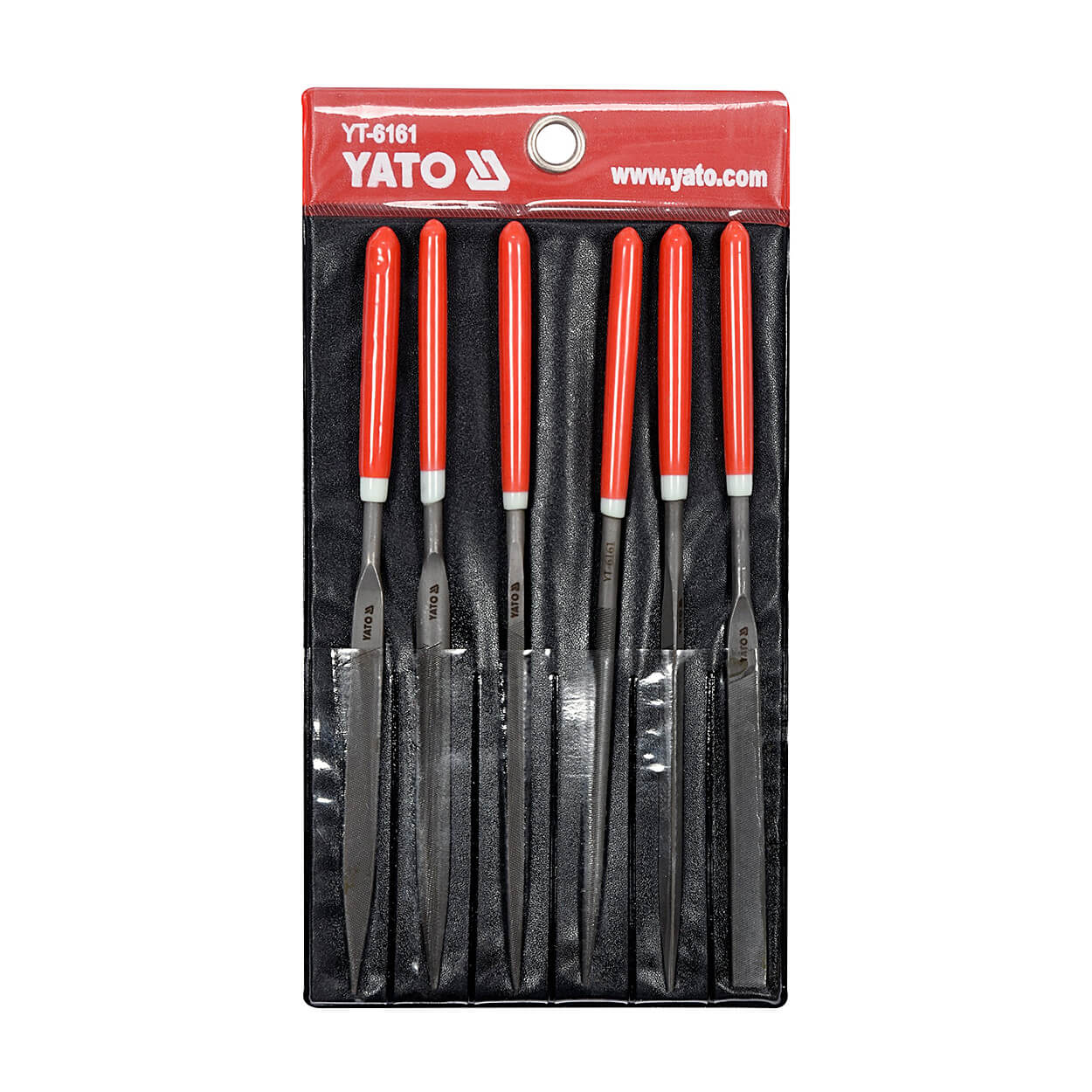 Yato 4 x 75 x 160 mm Needle File Set (Pack Of 6 Pcs), YT-6161